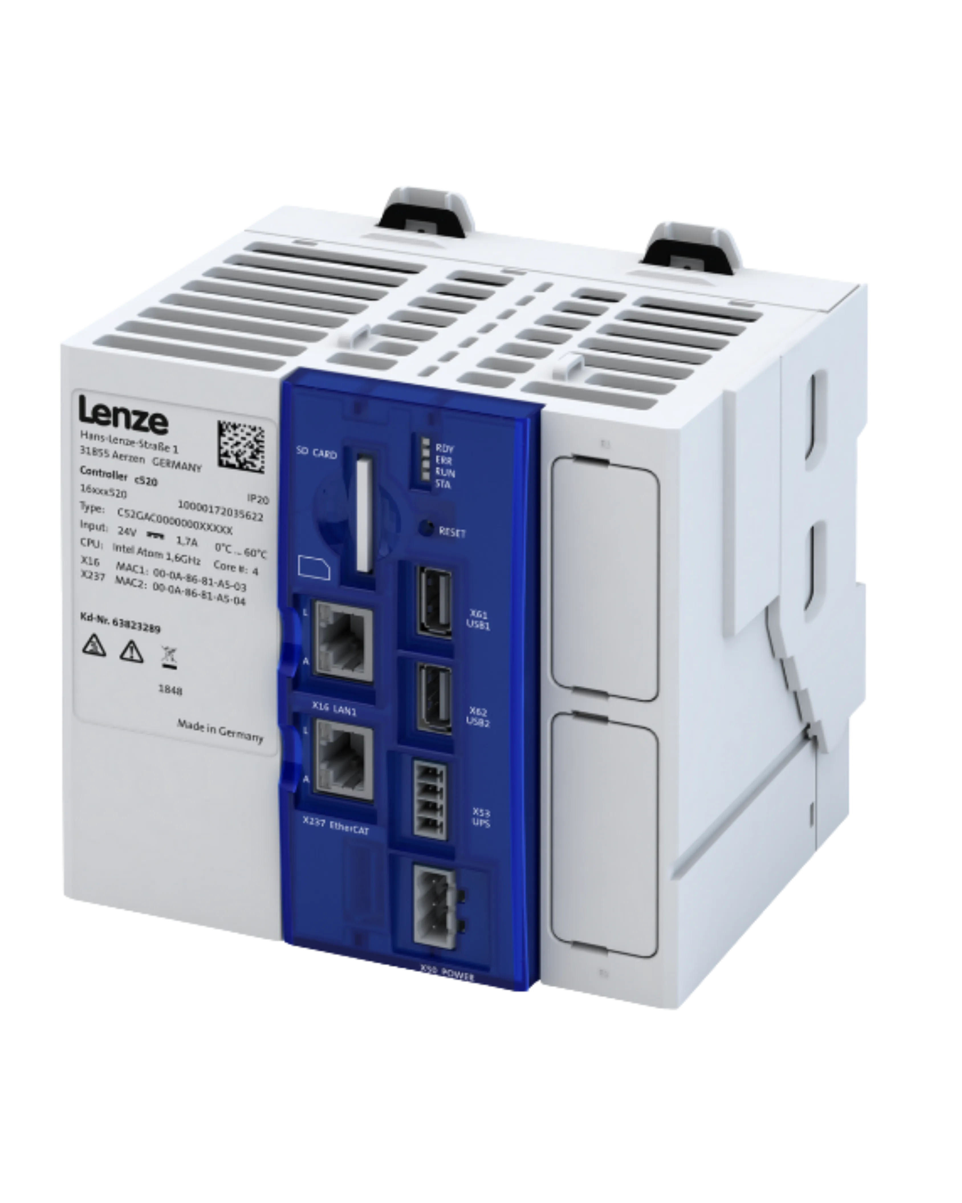 Lenze C52AE10000A010004S c520 Controller — Lenze Drives – Motors – Circuits Protection